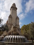 De fontein op Plaza de Espana