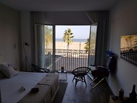 Uitzicht vanuit onze kamer in Hotel Botique Balandret
