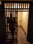 An behind bars