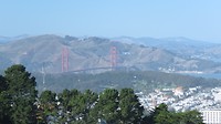 Ook de Golden Gate Bridge is te zien