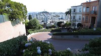 Lombard Street vanaf boven gezien