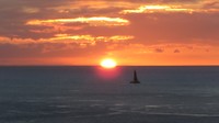Even snel de zonsondergang vastgelegd. Dit belooft wat voor de rest van de vakantie.