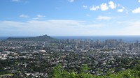 Uitzicht vanaf the Round Drive op Honolulu