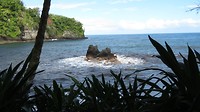 The Twin Rocks in de Onomea Bay