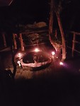 .....en zo ziet het er 's avonds uit. Hoe romantisch wil je het hebben.
