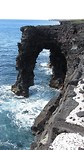 Hōlei Sea Arch aan het eind van de Chain of Craters Road
