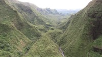 Kauai vanuit de lucht.
