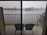 Jammer van het weer anders zou je hier toch heerlijk zitten