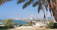 Vanaf het hoogste plekje in Old Jaffa heb je een prachtig uitzicht over Tel Aviv