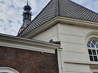 Het zielige Zieke Spookje staat bovenop een polikliniek van het Jeroen Bosch ziekenhuis