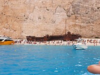 Shipwreck vanaf het water