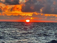 Zonsondergang op Sint Maarten.