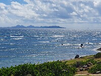 Op de achtergrond zie je st. Barth liggen
