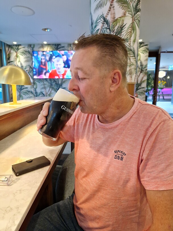 Lekker hapen in een Guinness