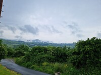 Prachtige luchten bij vertrek vanuit Enniskerry
