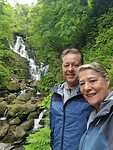 Us in front of the Torc Waterfall