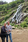 Wij voor de Powerscourt waterval