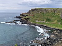 Hoogste punt van de kliffen bij de Giant Causeway