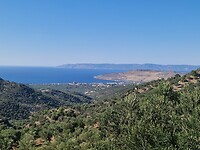 On de bergen van Lesbos wordt het mooier en mooier.