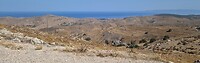Het westelijke deel van Lesbos is erg dor