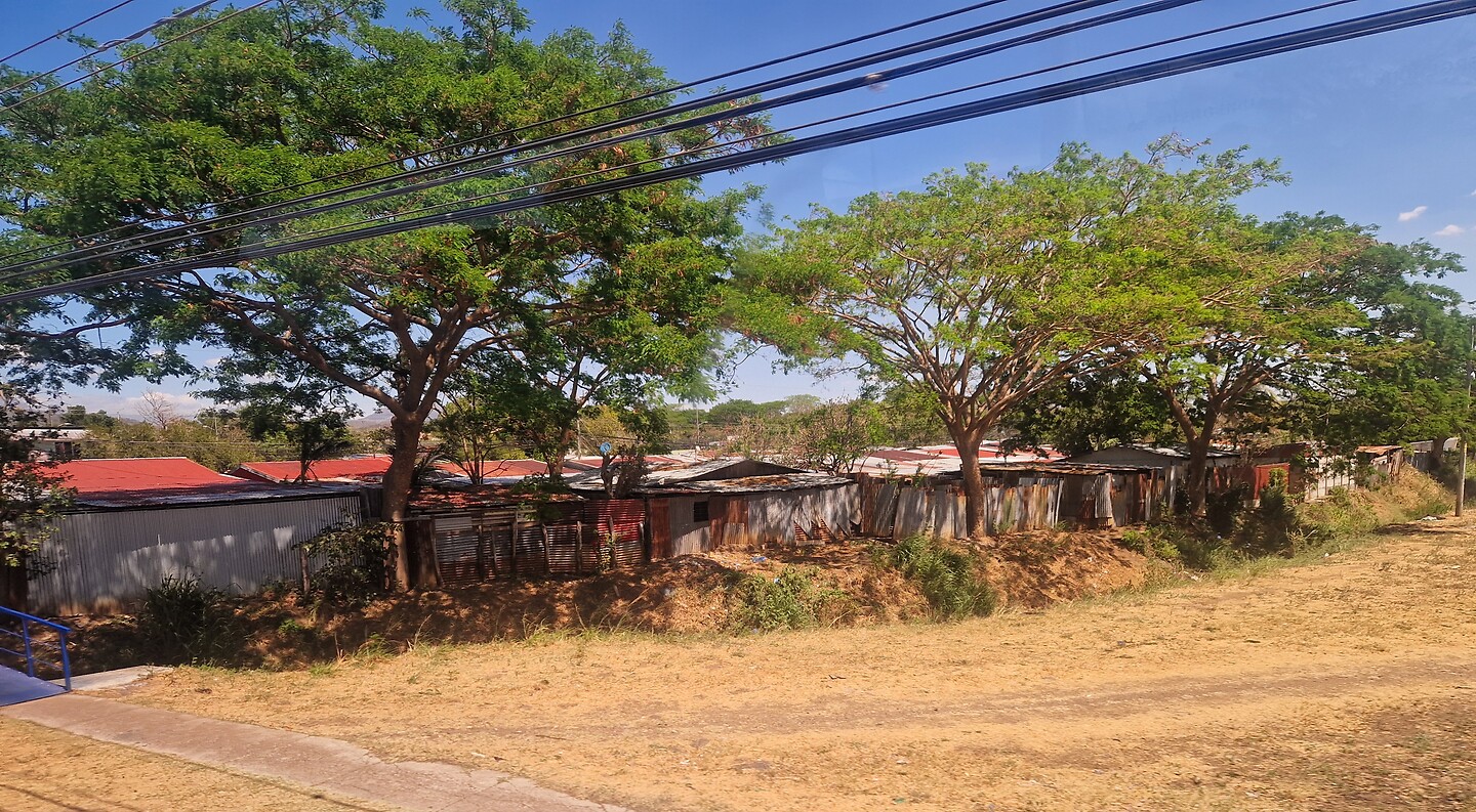 Een straat in Costa Rico