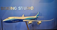 Schaalmodel van de Dreamliner