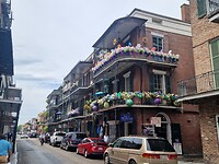 Typisch straatje in New Orleans