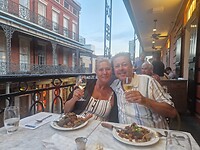 Heerlijk gegeten op het balkon van restaurant Tableau