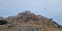 Kastro vanaf de stad Myrina gezien