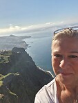 My selfie met uitzicht vanaf Cabo Girão
