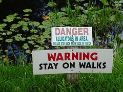 Waarschuwing in Okefenokee