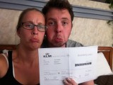 Our boarding pass back to reality...