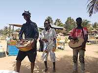 Op het strand aan baobab resort