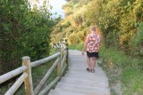 Wandeling naar het strand in Zarautz.