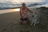 Wandeling naar het strand in Zarautz.
