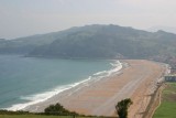 Wandeling naar het strand in Zarautz.