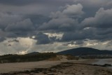 donkere wolken, maar het bleef droog.