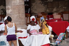 De waarzegster op Plaza de la Catedral