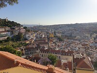 Uitzicht over Lissabon vanaf uitzichtpunt da Graça.
