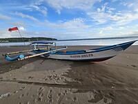Strand bij Pangandaran