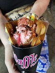 Toetje op streetfood markt