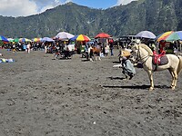 Parkeerplaats bij de Bromo