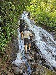 Route naar voet van Tumpak Sewu watervallen