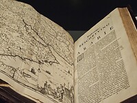 Nederlandse beschrijving van Arabië in Nationaal museum in Muscat