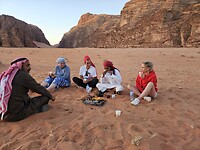 Verse thee in de Wadi Rum woestijn