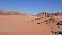 Woestijn bij Wadi Rum