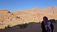 Woestijn bij Wadi Rum