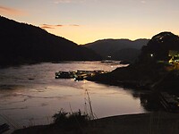 Zonsondergang in Pakbeng