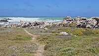 L'Agulhas, het zuidelijkste punt van Afrika