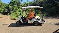Met de golfkar op pad